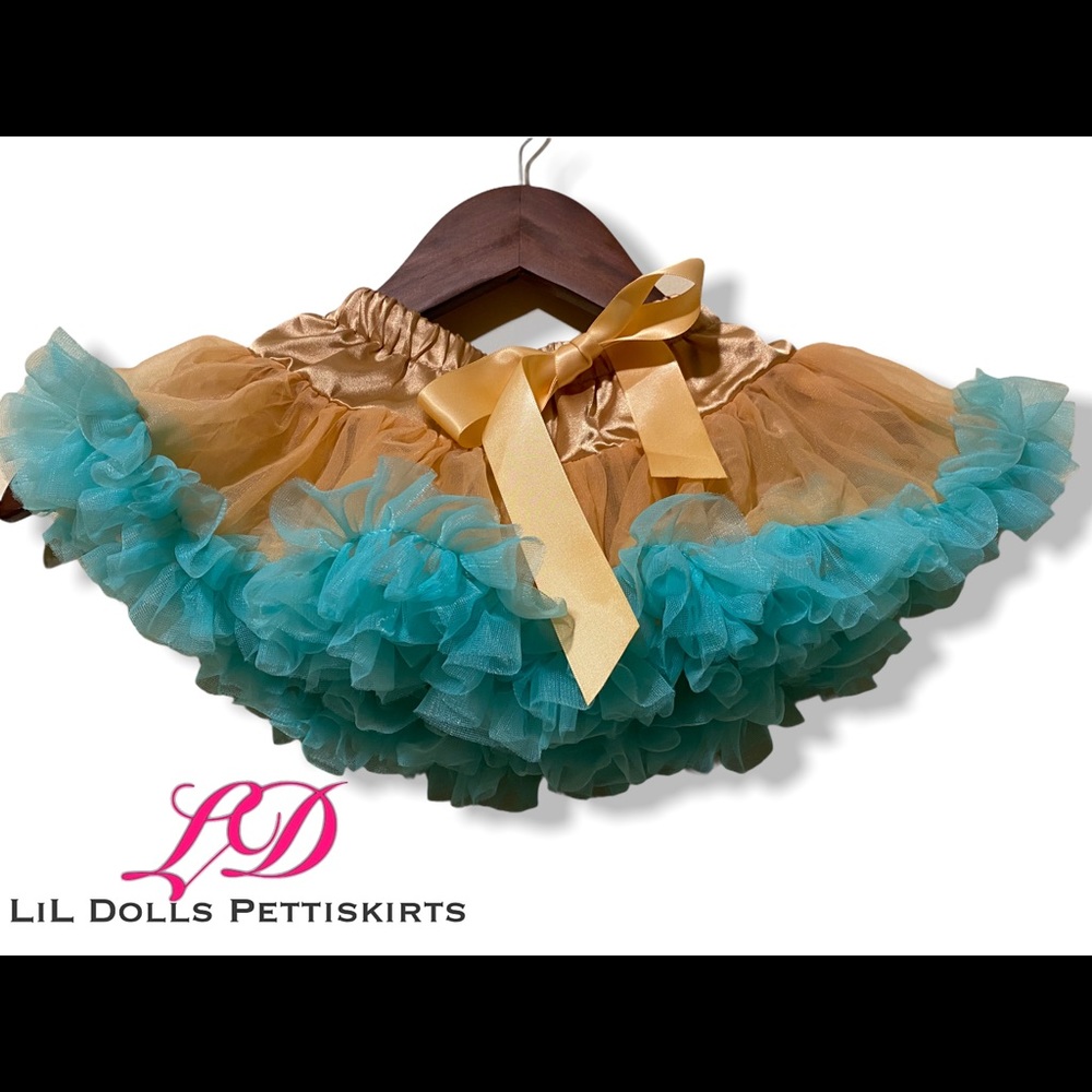 Lil Dolls Premium Chiffon Pettiskirt. Size 3M-12M